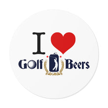 Load image into Gallery viewer, I love golf beers vinyl stickers
